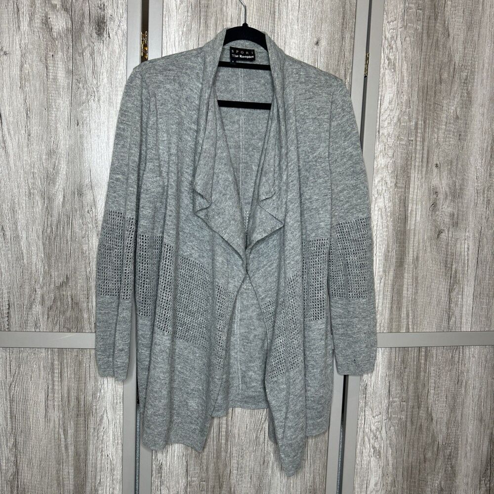 The Kooples Sport Cardigan Draped Gray Color